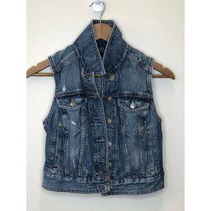 Express Kid's Denim Blue Jean Vest Size XS